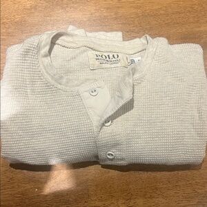 Ralph Lauren Men's Beige Cardigan Sweater